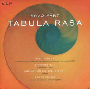 Arvo Part - Tabula Rasa 2LP