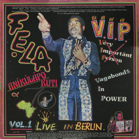 Fela Kuti and Afrika 70 - V.I.P. LP