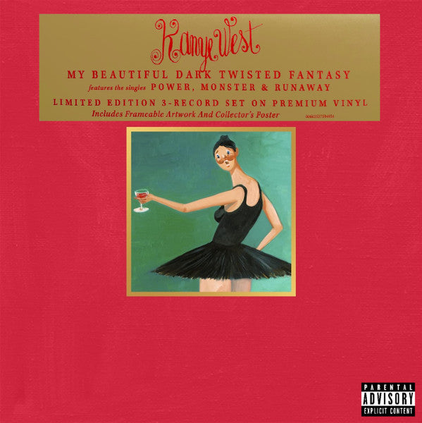 Kanye West - My Beautiful Dark Twisted Fantasy 3LP – Round and Round