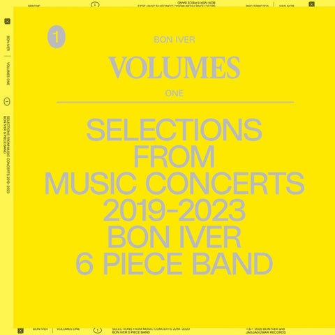 Bon Iver - Volumes One: Selections From Music Concerts LP