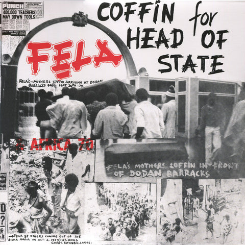 Fela Kuti and Afrika 70 - Coffin For Head of State LP
