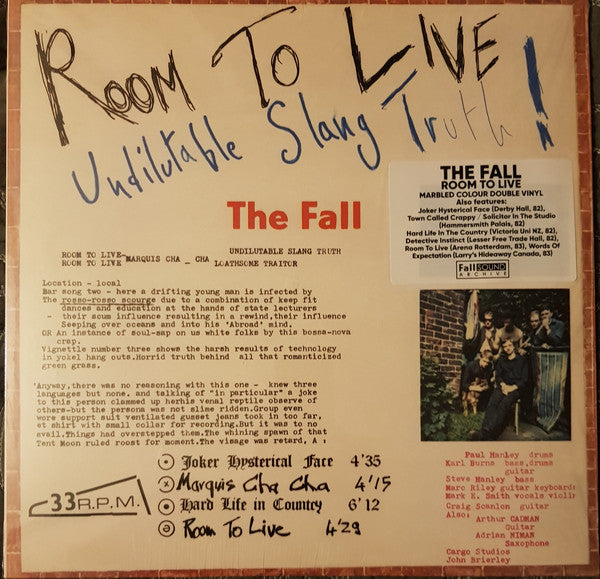 The Fall - Room To Live 2LP